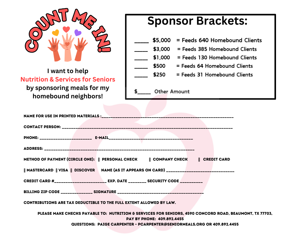 Sponsorship form